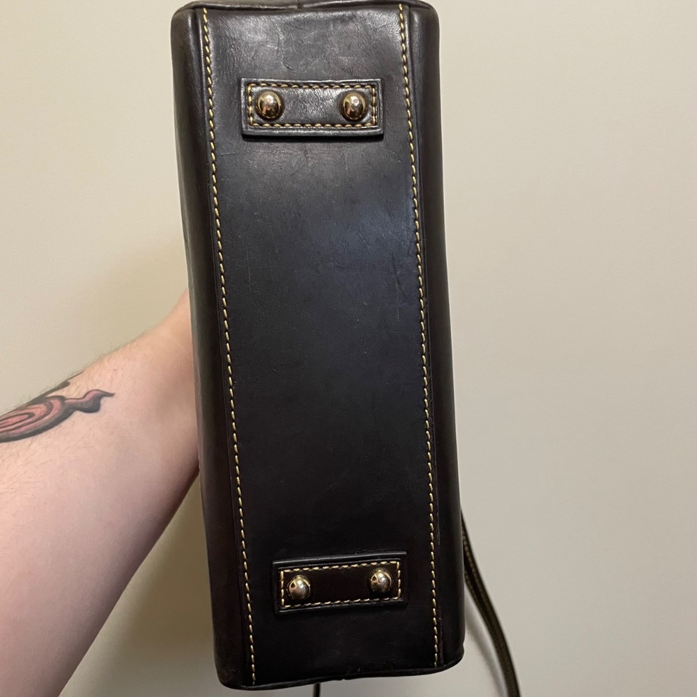 Dooney & Bourke Red and Black Croc Crossbody Bag - Picture 3 of 11